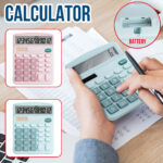 12 Digits Electronic Calculator Large Screen Desktop Calculators Home Office School Calculators Financial Accounting Tools