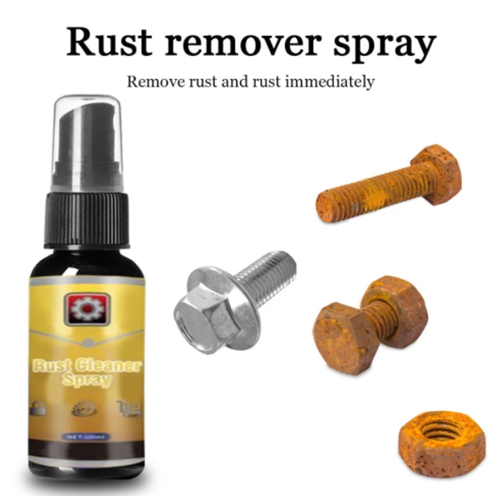 Car Rust Remover Spray Metal Chrome Paint Cleaner Maintenance Cleaning  Spray