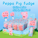 Peppa Pig cartoon fudge lollipop Children's snacks candy(48 pieces/box)