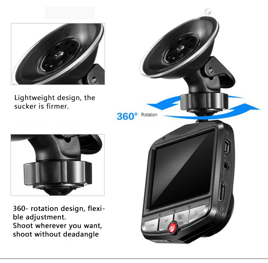 2.4 Inch Car Camera HD 1080P Portable Mini DVR Recorder Dash Cam Loop  Recording Night Vision Auto Vehical Shield – SogoGoods