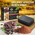 Peimei Black Soap Cocoa Bean Vitamin E Moisturize Black Soap Natural Acne Soap Traditional Charcoal Active Energy Herbal Soap For Acne