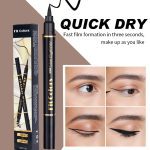 Fit Colors Eyeliner Liquid Makeup Pencil Waterproof Black Double-Head Stamps Style Eyeliner Pencil Liquid Eyeliner