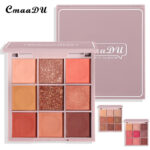 CmaaDu Hot Eyeshadow Palette Glitter Pearlescent Matte Acrylic Transparent Eyeshadow Lasting Cosmetic