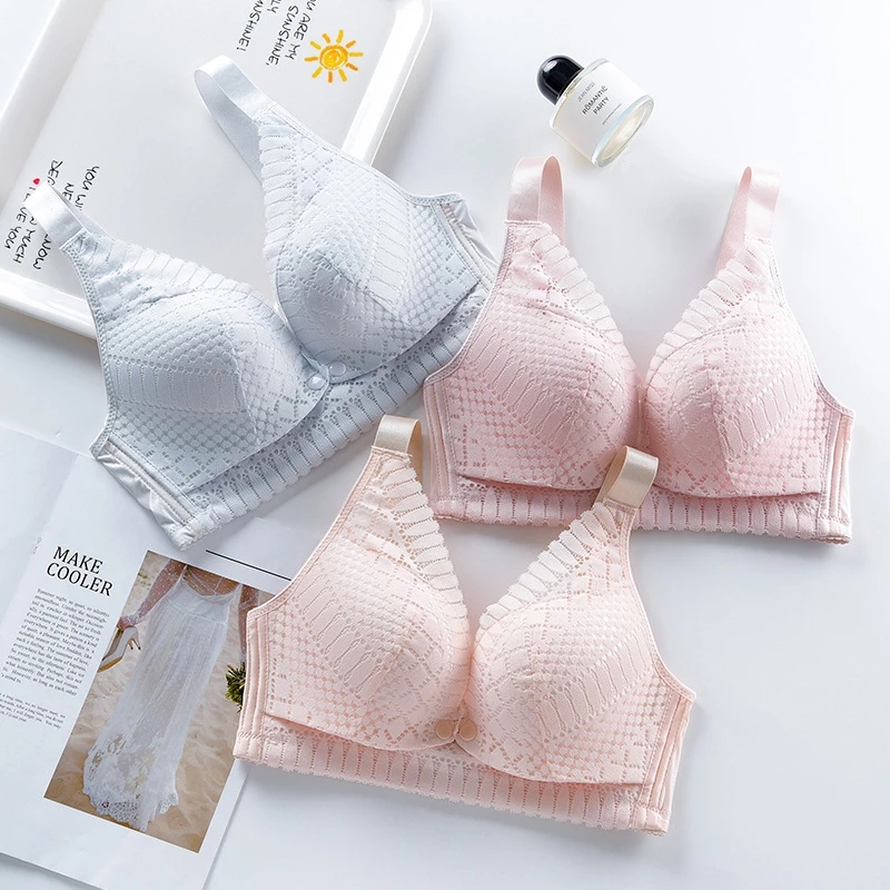 Women Soft Cotton Nursing Bra Underwear Maternity Feeding Front Backless  Push Up Breathable Bra – SogoGoods