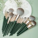 14pcs Makeup Brushes Foundation Powder Blush Eyeshadow Concealer Lip Eye Make Up Brush With Bag Cosmetics Beauty Tool