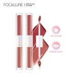 FOCALLURE NEW 2 IN 1 Lip Glaze Liquid Matte Moisturizing 2 Shades Long-Lasting Lipstick Waterproof Lipstick FA327