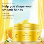 120G Honey Hand Wax Hand Cream Deep Cleaning Moisturizing Reduce Fine Line Exfoliating Brightening Tone Remove Dead Skin Care