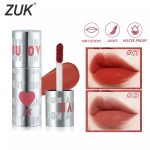 ZUK Lipgloss Matte Lip Glaze Lip Mud Lipstick Long-Lasting Non-stick Cup Brightening Waterproof Makeup Liquid Lipstick